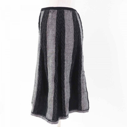 CHANEL skirt 05A P26661 Main: 79% wool, Main: 13% polyester, Main: 8% nylon, Part: 100% wool Black gray white Women 40