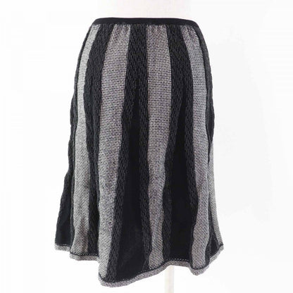 CHANEL skirt 05A P26661 Main: 79% wool, Main: 13% polyester, Main: 8% nylon, Part: 100% wool Black gray white Women 40