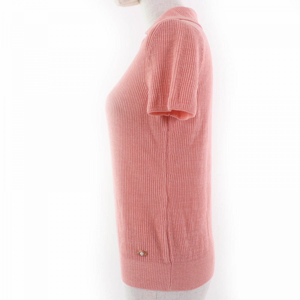 CHANEL knit 17P P56135K07344 Main: 52% polyester, Main: 48% cupra pink Women 40