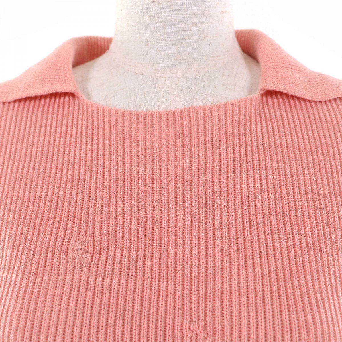 CHANEL knit 17P P56135K07344 Main: 52% polyester, Main: 48% cupra pink Women 40