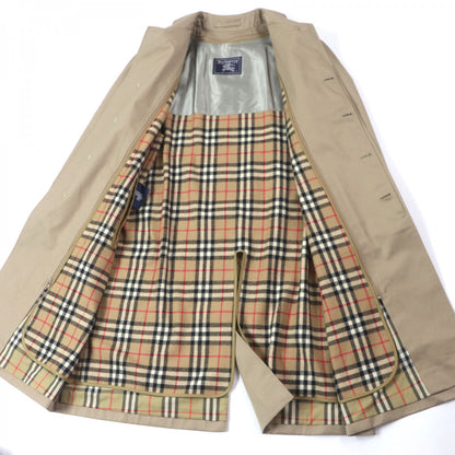 BURBERRY Stainless collar coat Outer: 51% cotton, Outer: 49% polyester, Lining: 50% polyester, Lining: 50% cotton, Liner: 100% wool beige mens 40