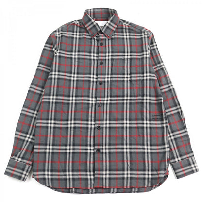 BURBERRY LONDON Long sleeve shirt 8057292 Main: 100% cotton Gray type mens XS