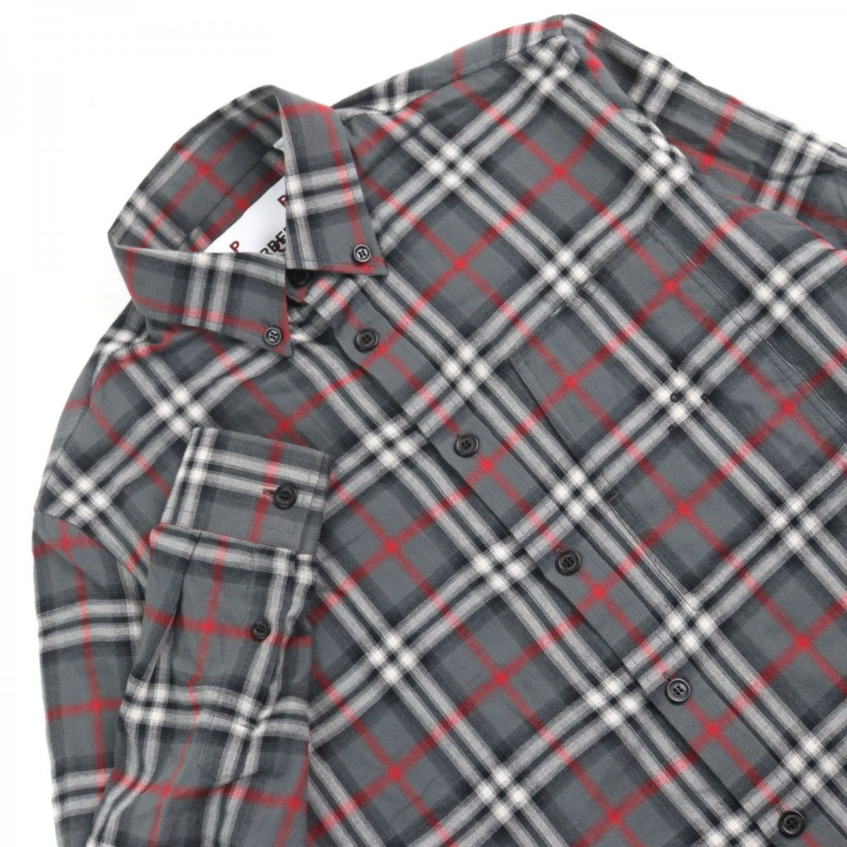 BURBERRY LONDON Long sleeve shirt 8057292 Main: 100% cotton Gray type mens XS