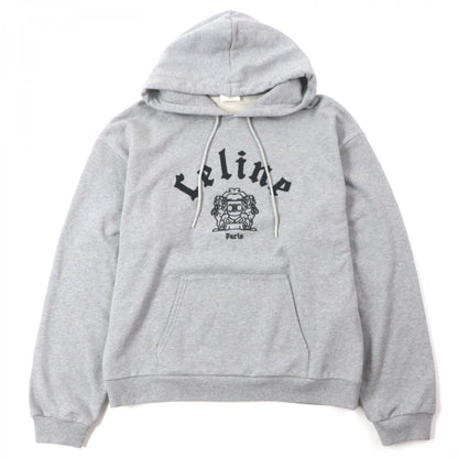 CELINE Hoodie RY08M670Q Main: 100% cotton, part: 96% cotton, part: 4% polyurethane gray mens L