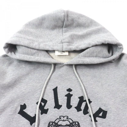 CELINE Hoodie RY08M670Q Main: 100% cotton, part: 96% cotton, part: 4% polyurethane gray mens L