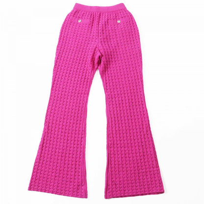 CHANEL Pants 23A P75369 Main: 100% wool, part: 96% wool, part: 3% nylon, part: 1% polyurethane, lining: 86% silk Fuchsia (pink type) Women 34