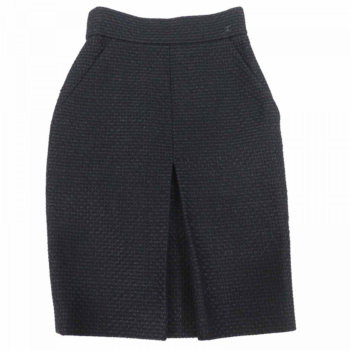 CHANEL skirt P36751 Outer: 50% wool, Outer: 24% nylon, Outer: 17% alpaca, Outer: 9% acrylic, Lining: 100% silk black Women 36