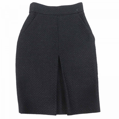 CHANEL skirt P36751 Outer: 50% wool, Outer: 24% nylon, Outer: 17% alpaca, Outer: 9% acrylic, Lining: 100% silk black Women 36