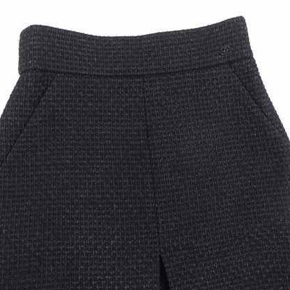 CHANEL skirt P36751 Outer: 50% wool, Outer: 24% nylon, Outer: 17% alpaca, Outer: 9% acrylic, Lining: 100% silk black Women 36