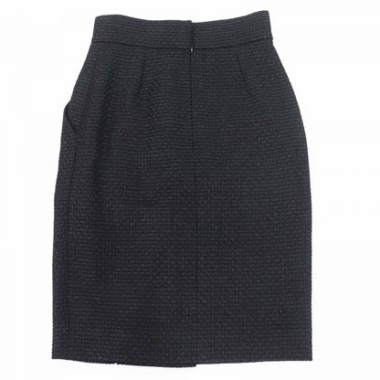 CHANEL skirt P36751 Outer: 50% wool, Outer: 24% nylon, Outer: 17% alpaca, Outer: 9% acrylic, Lining: 100% silk black Women 36