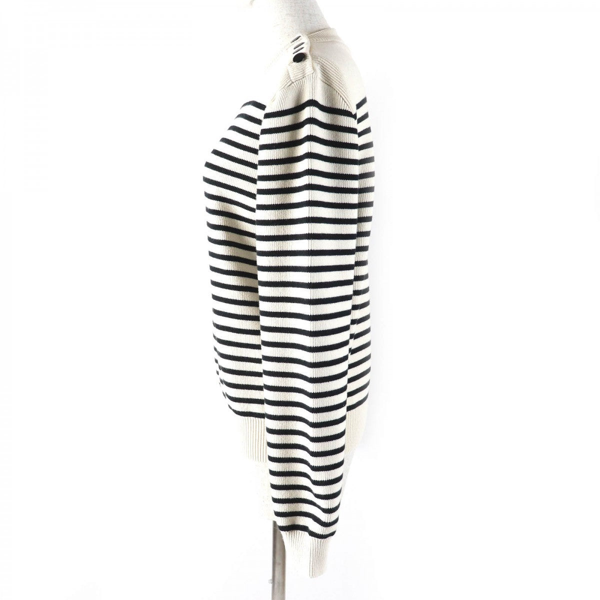 CELINE knit 3ZA4145I Outer material: 93% cotton, Outer material: 6% nylon, Outer material: 1% polyurethane Ivory black Women S