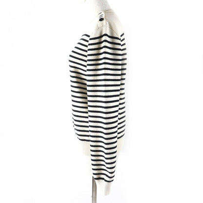 CELINE knit 3ZA4145I Outer material: 93% cotton, Outer material: 6% nylon, Outer material: 1% polyurethane Ivory black Women S