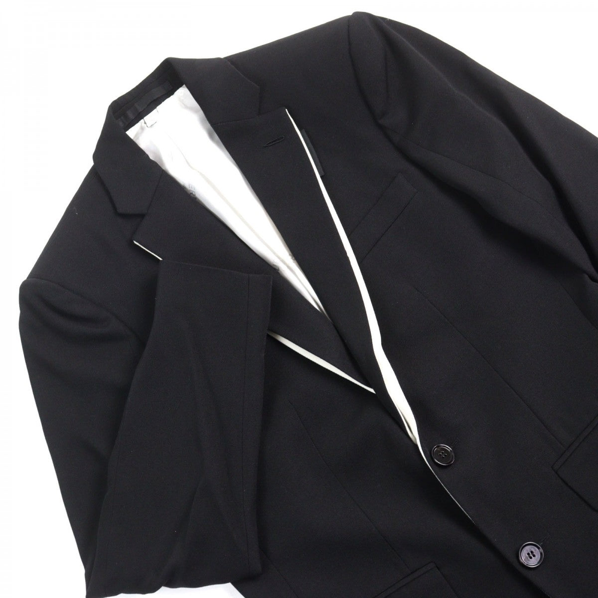 BURBERRY LONDON tailored jacket 4559227 Outer: 100% wool, Lining: 100% cupra, Sleeve lining: 50% acetate, Sleeve lining: 50% cupra, Part: 68% wool Black White mens 44