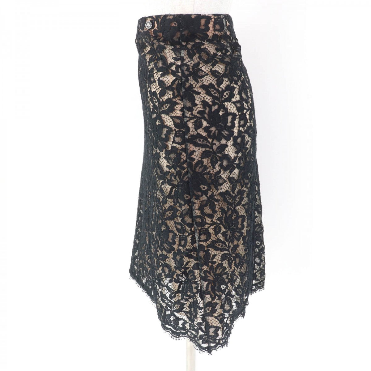 CHANEL skirt P64618V60643 Main: 75% cotton, Main: 25% polyamide, Lining: 100% silk black Women 38
