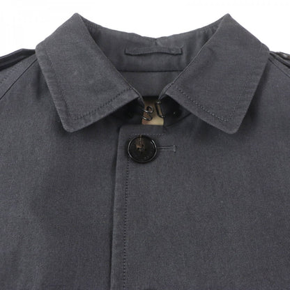 BURBERRY LONDON trench coat Main: 100% cotton, Leather part: cowhide, Lining: cotton, Sleeve lining: polyester, Liner: 100% wool Dark gray mens M