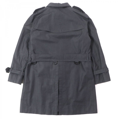 BURBERRY LONDON trench coat Main: 100% cotton, Leather part: cowhide, Lining: cotton, Sleeve lining: polyester, Liner: 100% wool Dark gray mens M