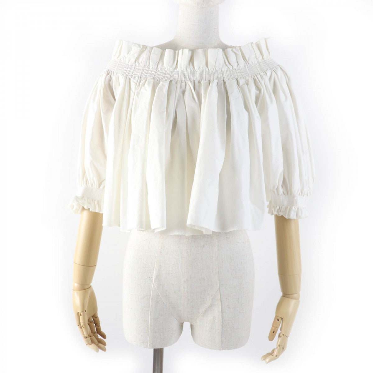 Christian Dior tops 311B10A3124 Main: 52% cotton, Main: 48% silk Ivory Women 40