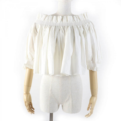 Christian Dior tops 311B10A3124 Main: 52% cotton, Main: 48% silk Ivory Women 40
