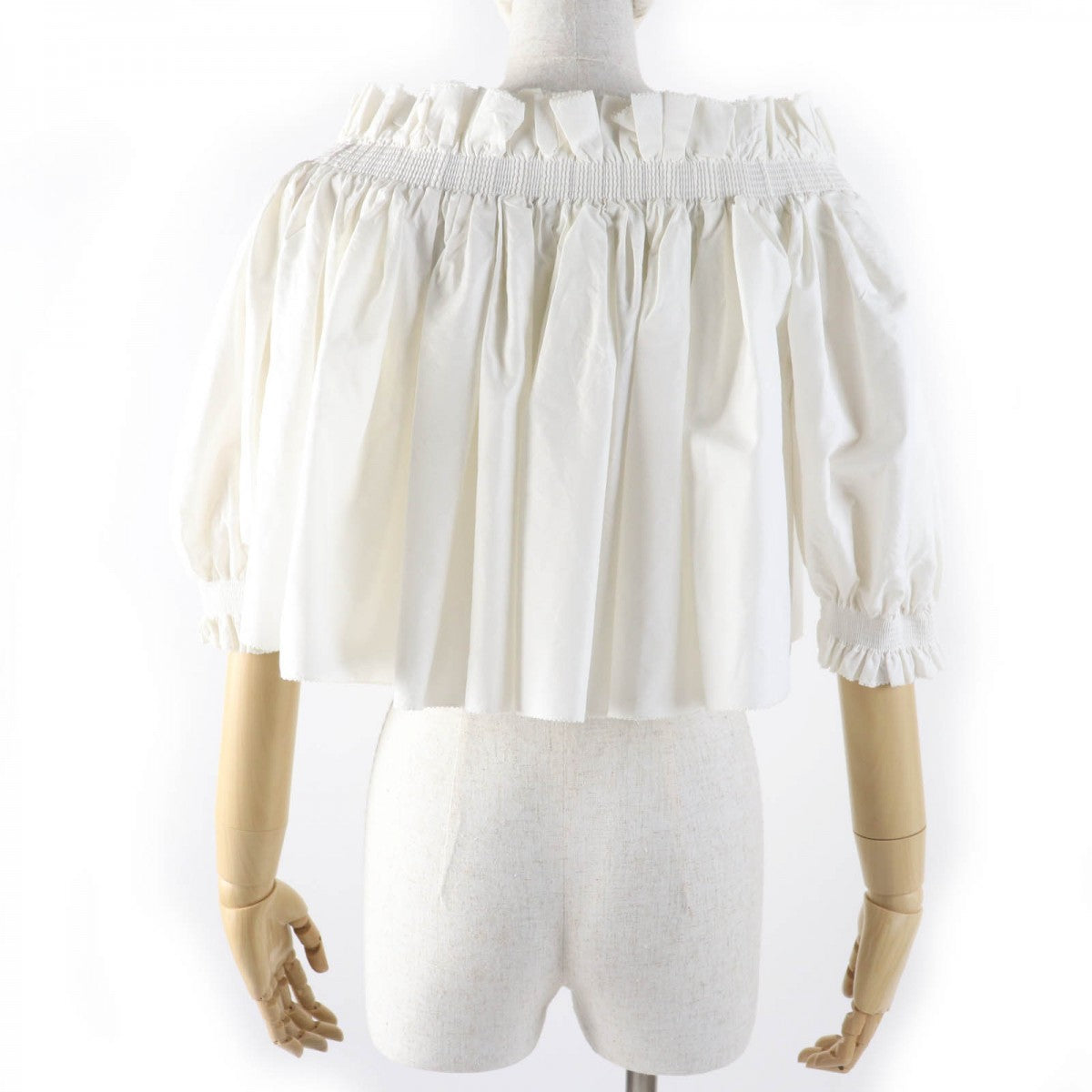 Christian Dior tops 311B10A3124 Main: 52% cotton, Main: 48% silk Ivory Women 40