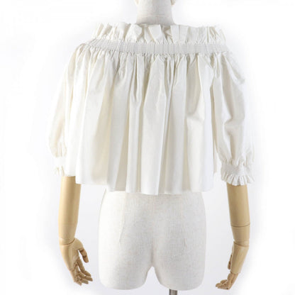 Christian Dior tops 311B10A3124 Main: 52% cotton, Main: 48% silk Ivory Women 40