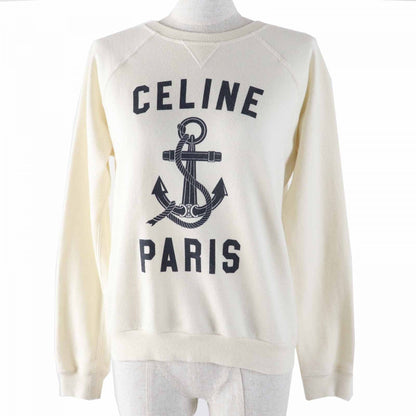 CELINE sweat 2Y244450I Main: 86% cotton, Main: 14% cashmere off white Women XS