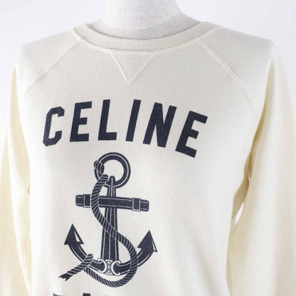 CELINE sweat 2Y244450I Main: 86% cotton, Main: 14% cashmere off white Women XS