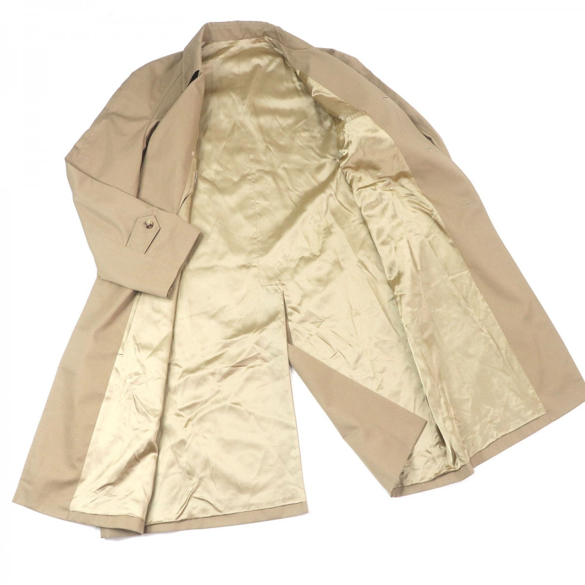 CELINE coat 2M82A004N Outer: 65% polyester, Outer: 35% cotton, Lining: 54% cupra, Lining: 46% rayon, Part: 100% cotton beige mens 46