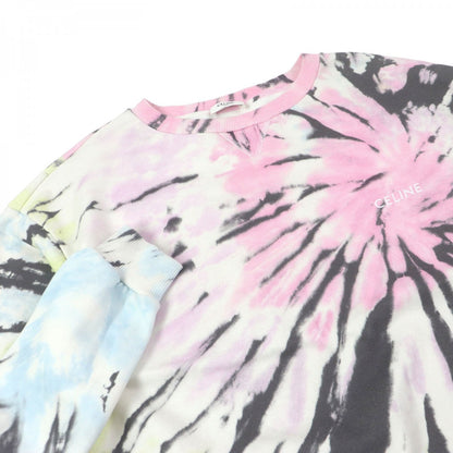 CELINE sweat 2Y53C647V Main: 100% cotton Pink type LOOSE TIE DYE SWEAT SHIRT mens S
