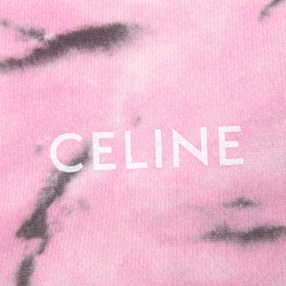CELINE sweat 2Y53C647V Main: 100% cotton Pink type LOOSE TIE DYE SWEAT SHIRT mens S