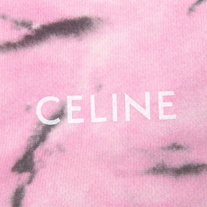 CELINE sweat 2Y53C647V Main: 100% cotton Pink type LOOSE TIE DYE SWEAT SHIRT mens S