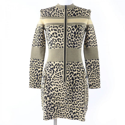 Christian Dior one piece 144R03AM530 Main: 83% rayon, Main: 17% polyester Brown Women 40