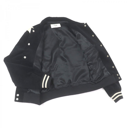 CELINE Stajan 2V191824D Main: 85% cotton, Main: 15% polyester, Main: 100% rayon, Lining: 100% rayon, Part: 100% cotton black mens 46