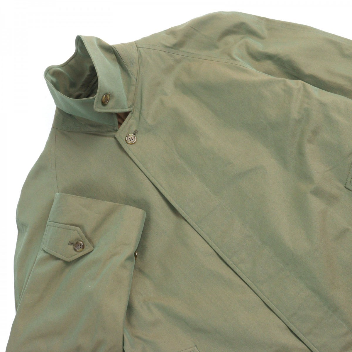 BURBERRY Stainless collar coat BAB56-900-45 Outer: 100% cotton, Lining: cotton, Sleeve lining: rayon, Liner: 100% wool, Liner: rayon iridescent mens S