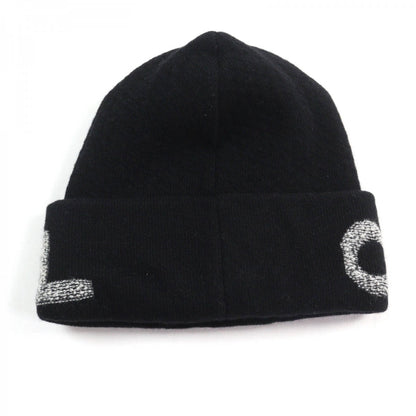 CHANEL Knit cap Main: 70% wool, Main: 30% cashmere black Women