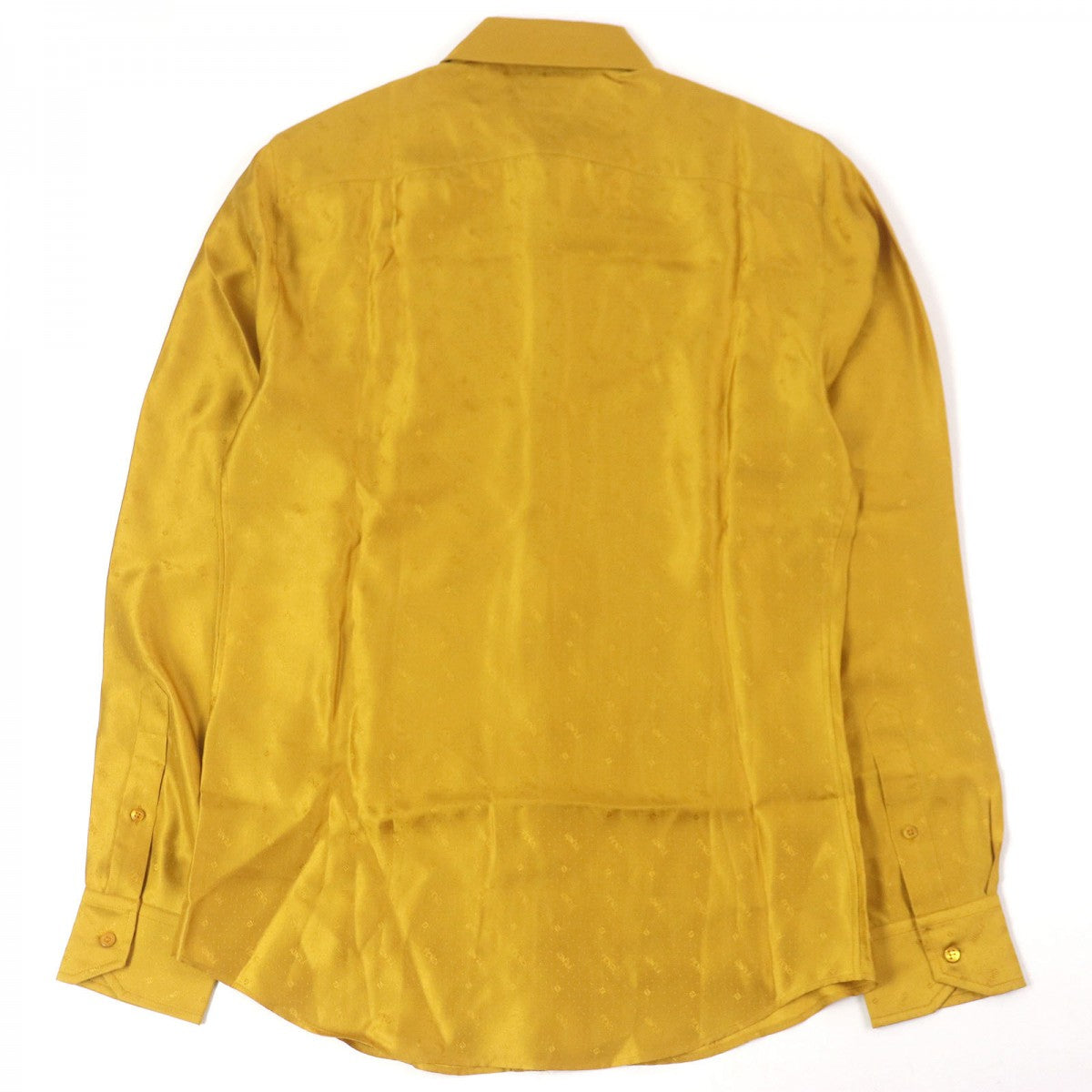 FENDI Long sleeve shirt FS0808 Main: 100% silk yellow mens 38