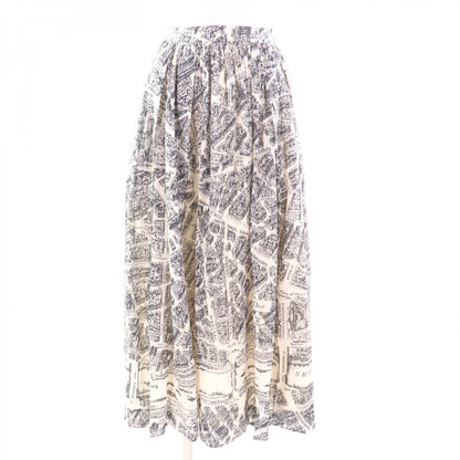 Christian Dior skirt 351J90A3294 cotton White black 38
