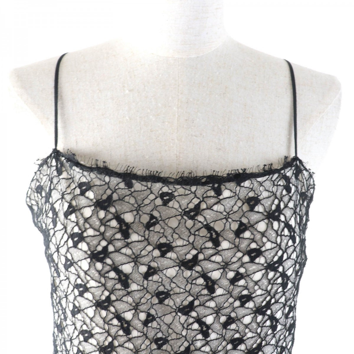 CHANEL one piece P56062 Outer: 72% cotton, Outer: 28% nylon, Lining: 100% silk black Women 36