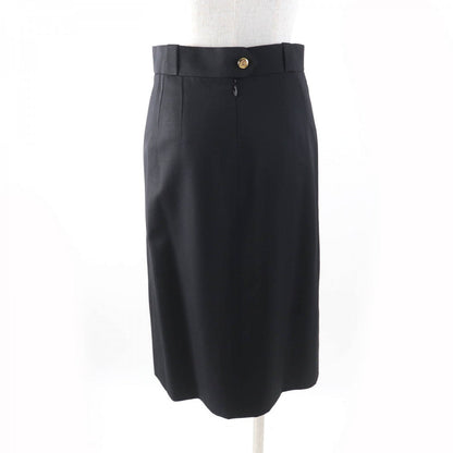 CHANEL Tight Skirt Outer: 100% wool, Lining: 100% silk black Women 34