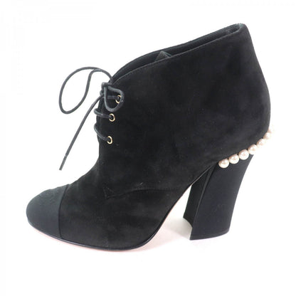 CHANEL Ankle boots G33443 Main: Suede leather black Women 35.5