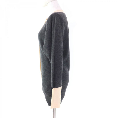 CHANEL cardigan Main: 100% cashmere Gray beige Women S