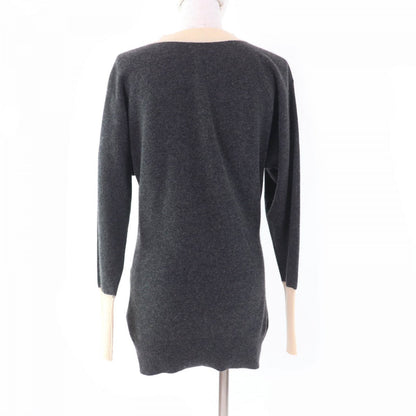 CHANEL cardigan Main: 100% cashmere Gray beige Women S