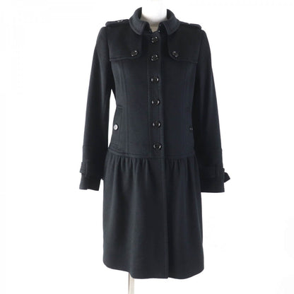 BURBERRY LONDON coat Main: 100% cashmere, Lining: Cupra, Part: Cowhide, Part: Cowhide, Part: Synthetic leather black Women 38