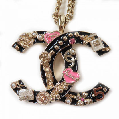 CHANEL Necklace B24P ABD325 metal multicolor Icon Necklace COCO Mark Heart Perfume Camellia Women