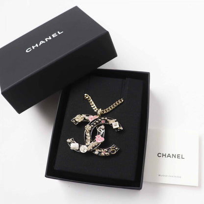 CHANEL Necklace B24P ABD325 metal multicolor Icon Necklace COCO Mark Heart Perfume Camellia Women