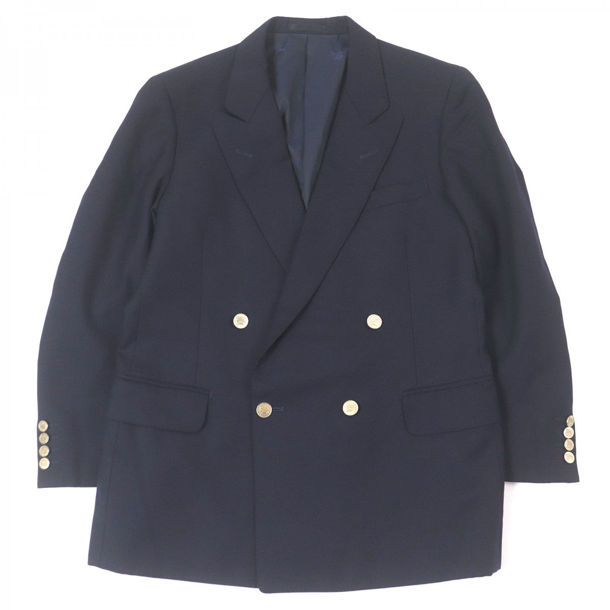 BURBERRY tailored jacket wool Navy