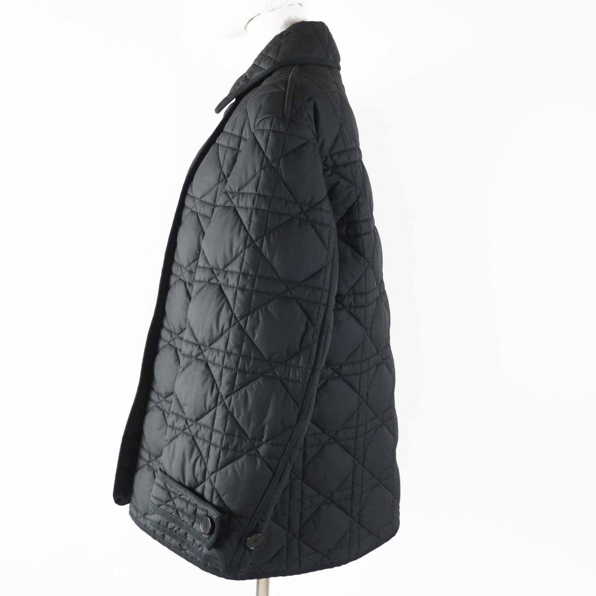 Christian Dior Jacket 157C24A2827 Main: 100% polyester, Filling: 100% polyester black Microcannage technical taffeta Women 36