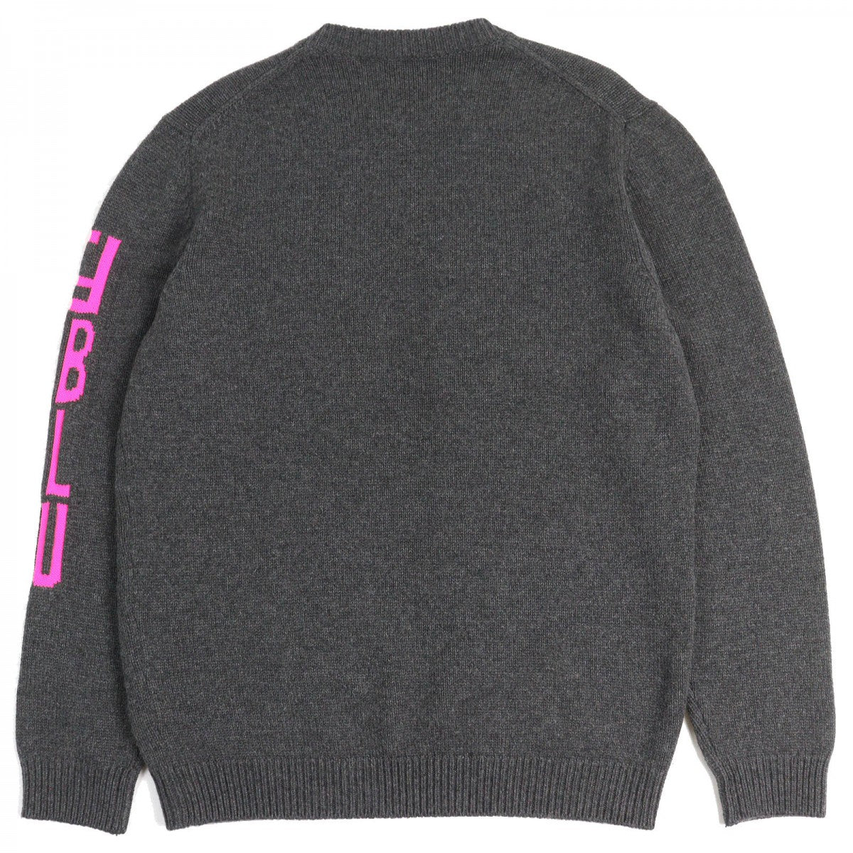 FENDI knit FZZ469 Main: 100% cashmere, Part: 100% nylon Charcoal gray pink mens 52