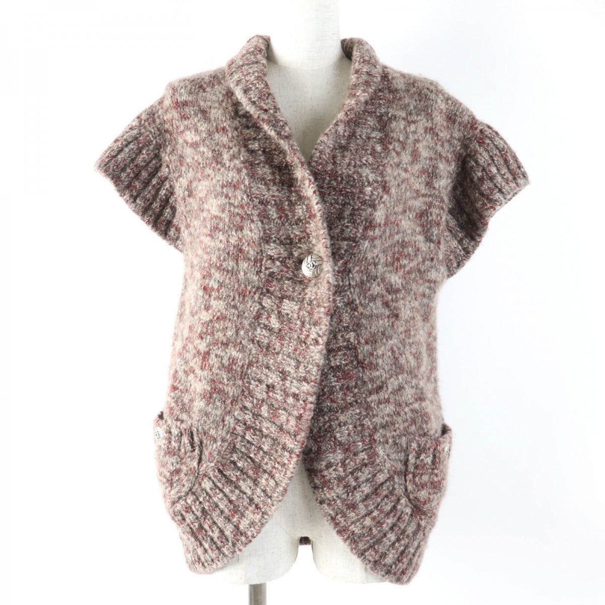 CHANEL cardigan P420009K03238 Main: 42% wool, 39% cashmere, 17% alpaca, 2% rayon Red type Women 34