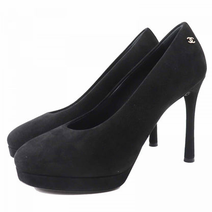 CHANEL pumps 23K G45288 Main: Suede leather black Women 38