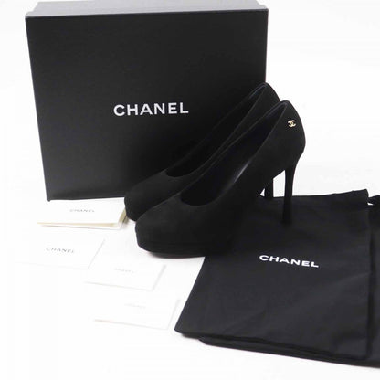 CHANEL pumps 23K G45288 Main: Suede leather black Women 38